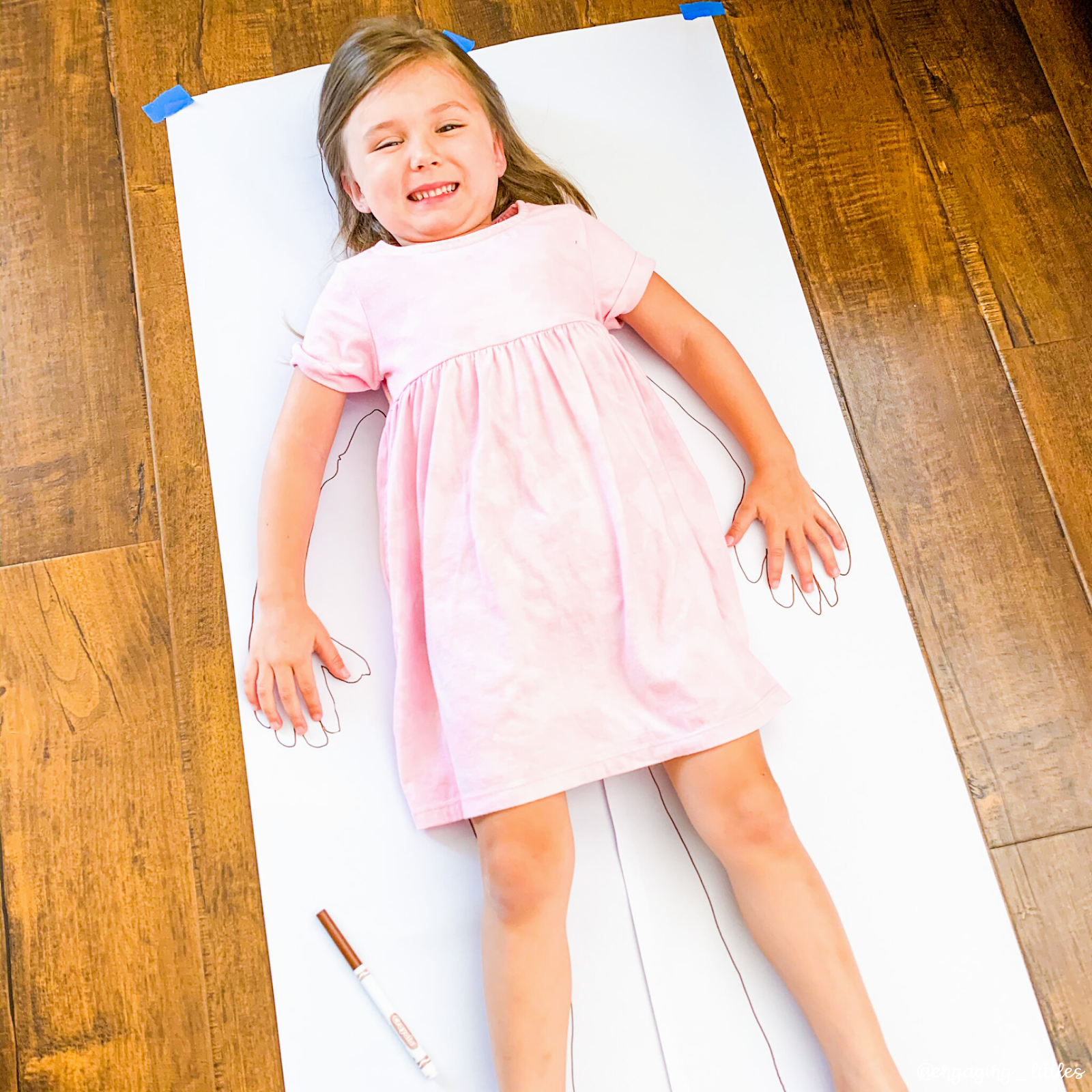 body outline kids activity