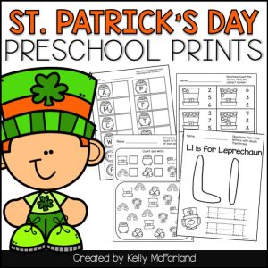 preschool worksheets for St. Patrick's Day